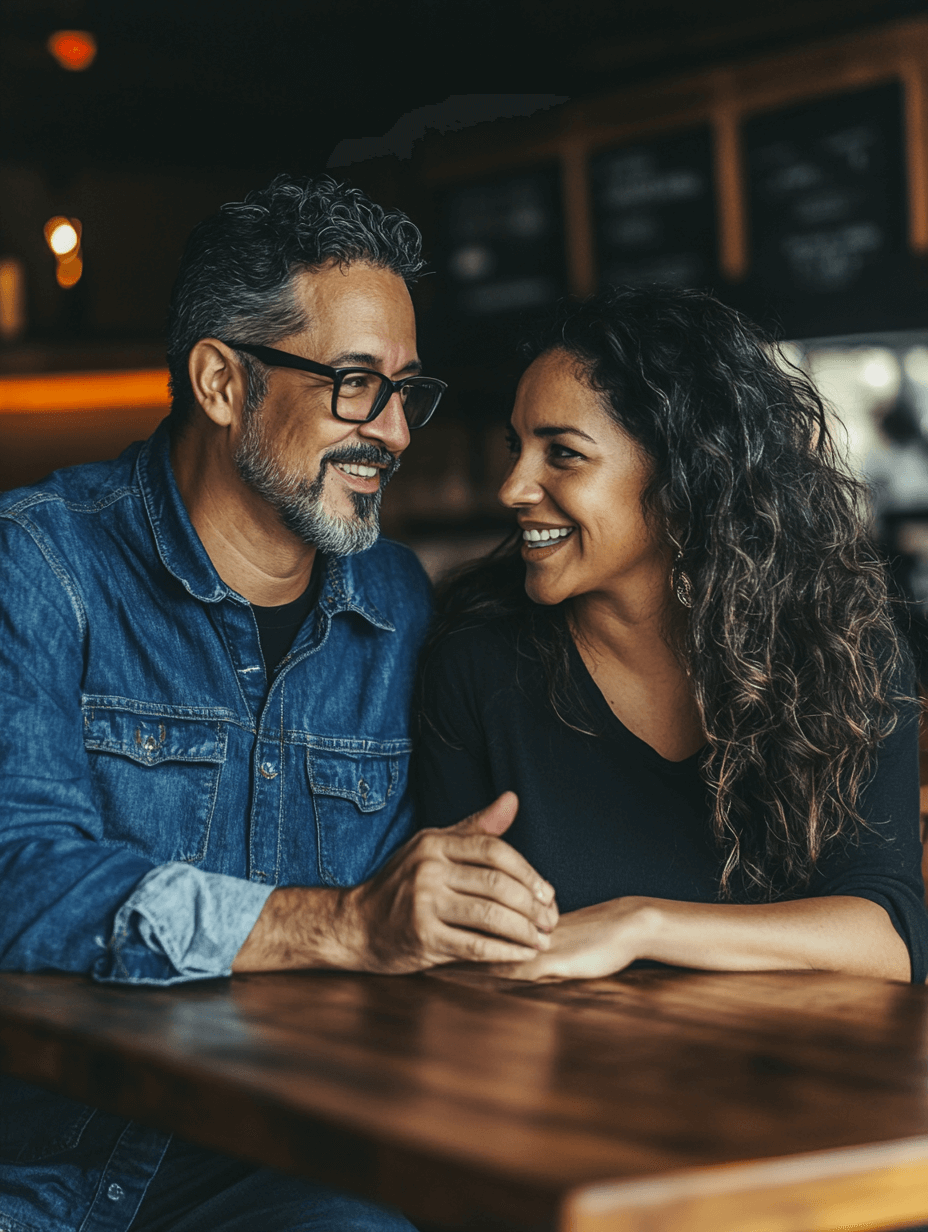 Couple sharing conversation while dealing with emotional stress